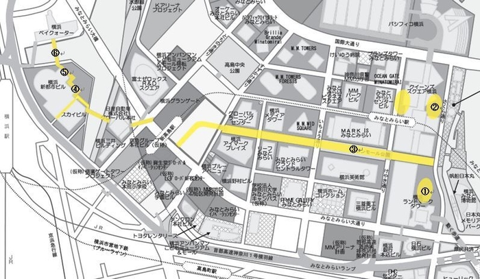 ヨコハマミライト ~みらいを照らす、光のまち~ 実施MAP