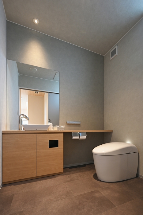 空間を広く設けた洗面室