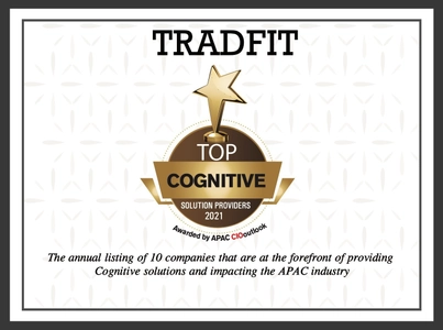 TradFitは著名テックメディアCIO Outlookより 2021年アジア太平洋のクラウドサービス事業者として No1企業に認定・選出