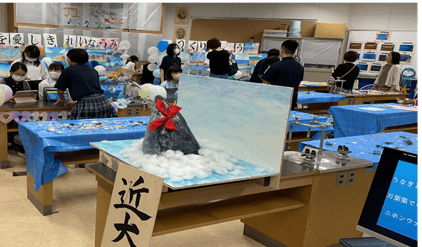 令和6年（2024年）9月、文化祭でのSDGsに関する研究発表の様子