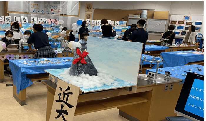 令和6年(2024年)9月、文化祭でのSDGsに関する研究発表の様子