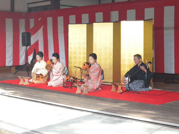 旧芝離宮恩賜庭園　初春三番叟