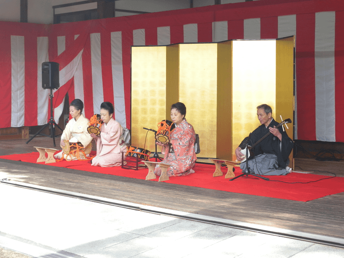 旧芝離宮恩賜庭園　初春三番叟