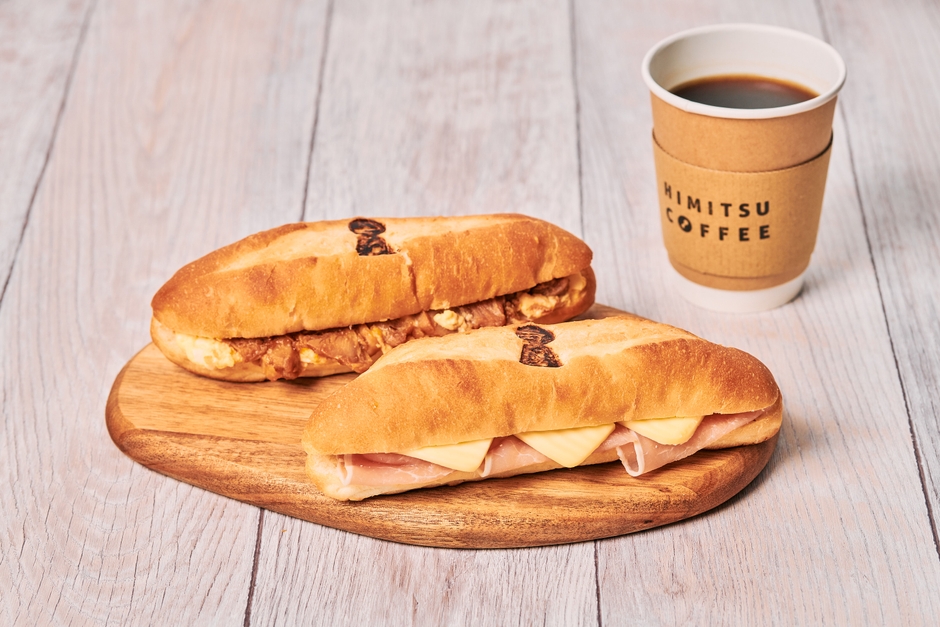 △豪華列車の食堂車名物 「ひらめきサンド」2種