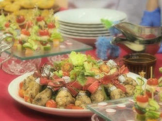 糖尿病患者向けお花見料理試食会　学生が考案した、栄養素に配慮しながらも華やぐ料理