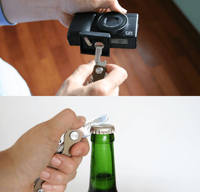 マイナスドライバーを兼ねた、ボトルオープナー