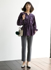 ウエストシェイプブラウス/センターシーム美ラインパンツ