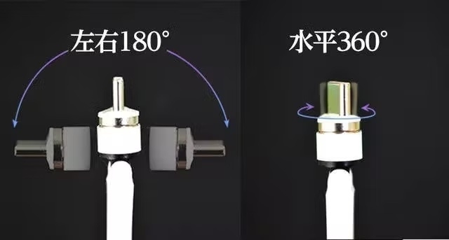 スマホ充電側は360°＋180°の可動域01