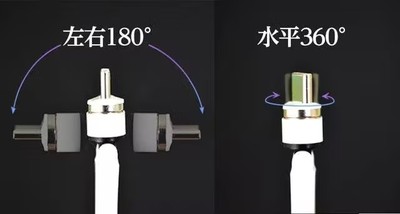 スマホ充電側は360°+180°の可動域01