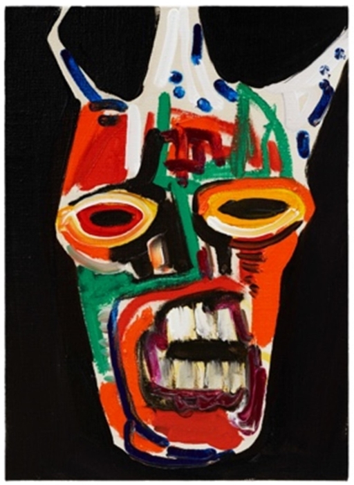 End of today - 12/9/2022 Mask -&#44; 2022 Oil on canvas&#44; 33.3×24.2 cm  (C)IDA Studio Inc.