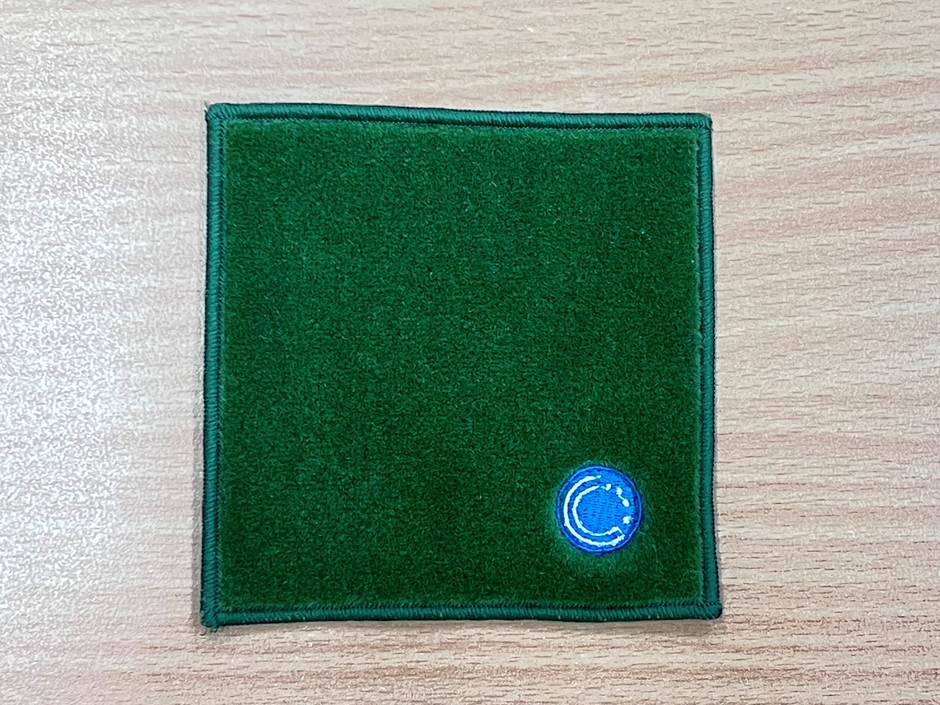 端切れを使った5000系座席シートコースター　イメージ