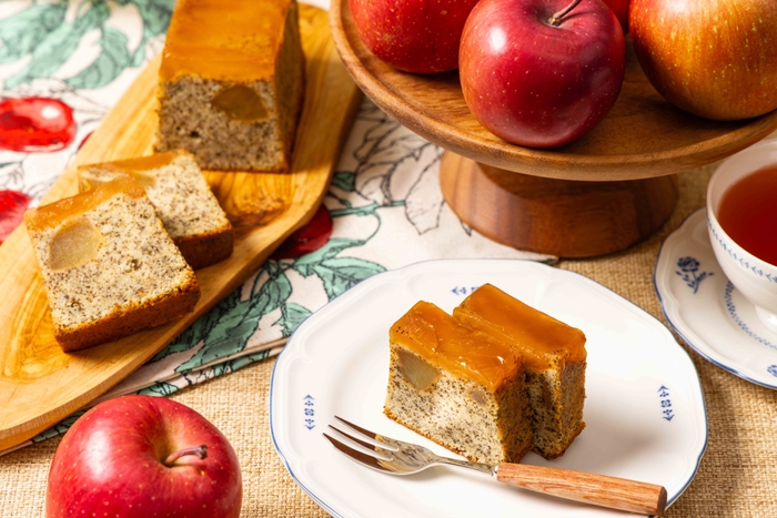 カラメルりんごと紅茶のケーキ