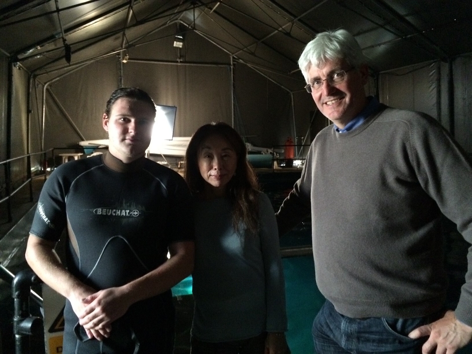 左から ダイバー/監督 大山/プロデューサーのトニー