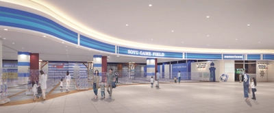 大阪府泉南市「イオンモールりんくう泉南」2Fに
拡大リニューアルした「SOYU GAME FIELD」と体験型デジタルアクティビティを集めた新施設「nomericom」が
9月下旬に同時オープン！