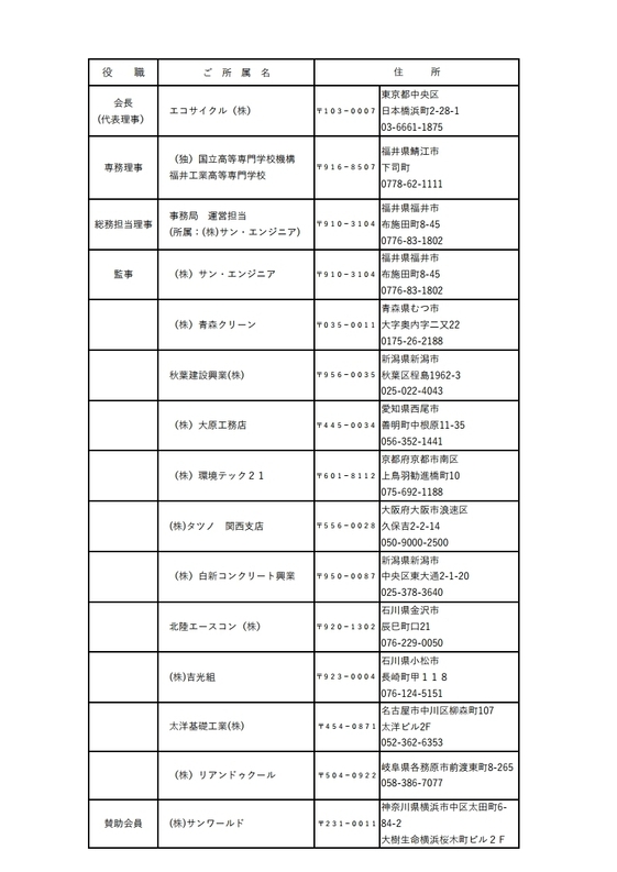 ASE会員企業一覧2022年4月現在