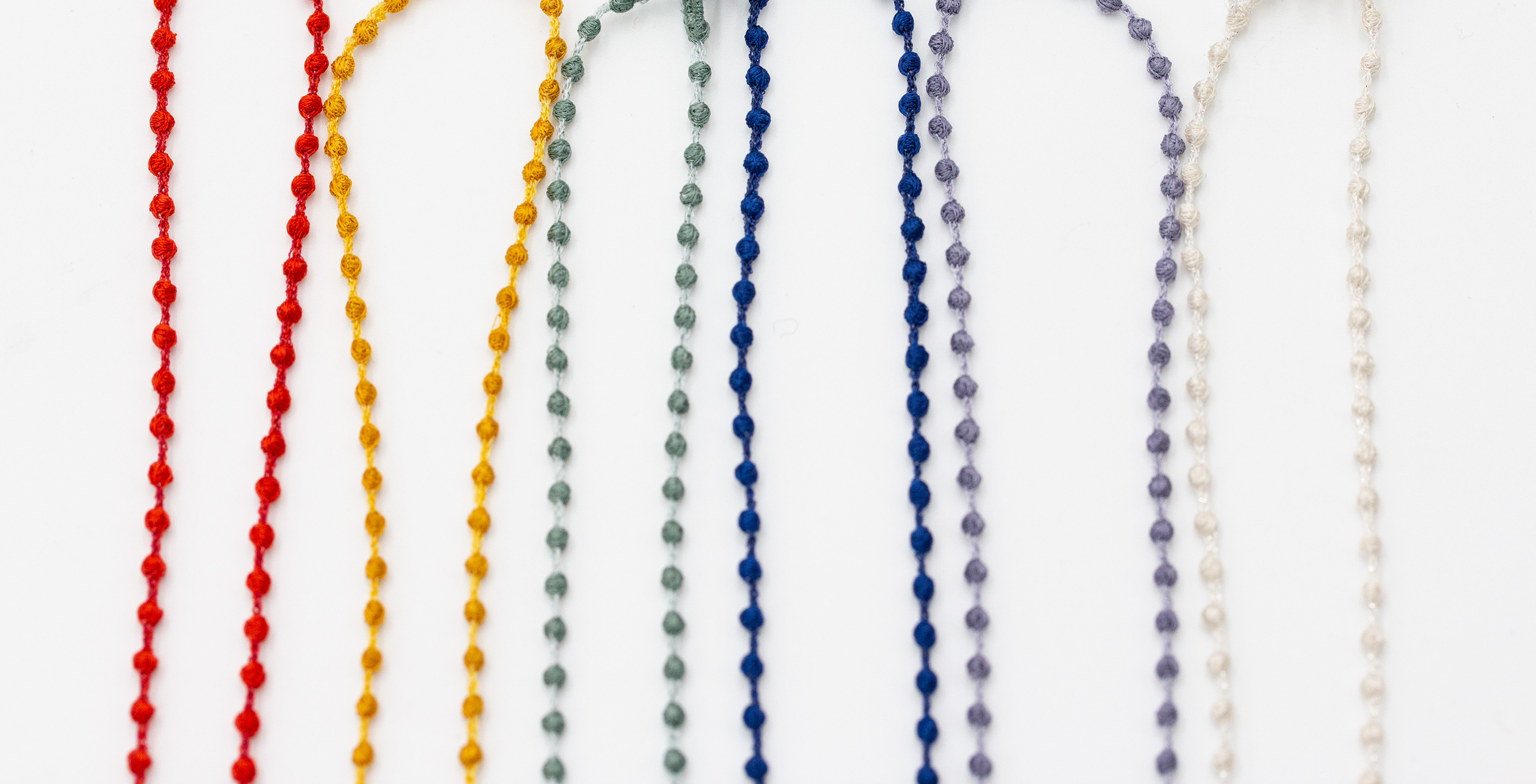 プチギフトにぴったり！老舗刺繡メーカーから、重さわずか1ｇの糸のネックレス「ナノスフィア」が発売スタート。