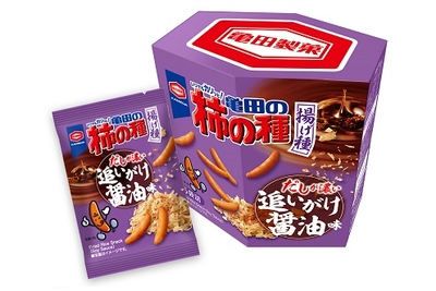 『75g 亀田の柿の種 揚げ種 追いがけ醤油味』
