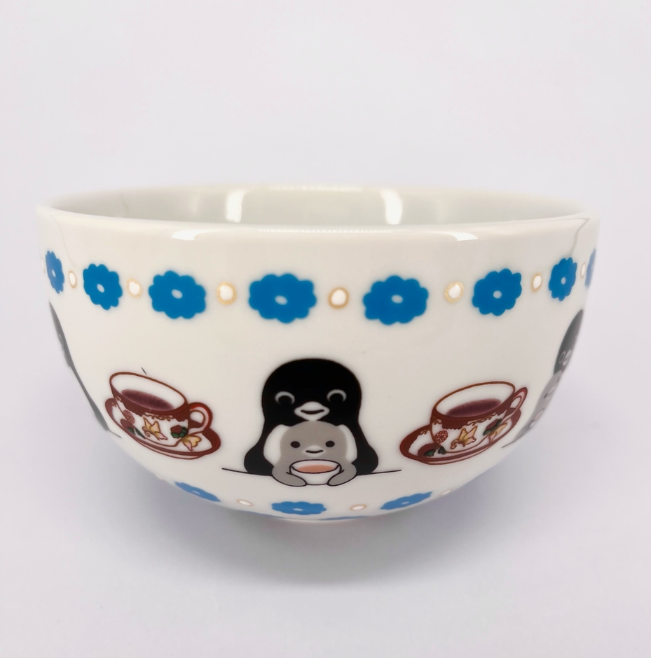 九谷焼　抹茶碗「カフェを楽しむ」直径11.5×高さ7cm　88,000円