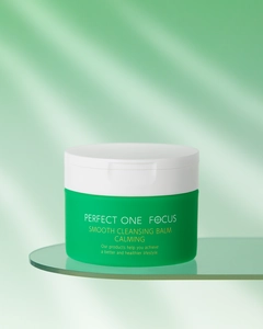 バームシリーズ累計600万個*1突破した パーフェクトワンフォーカスより 攻めと守りの「皮脂角栓オフ×ニキビケア」新ライン誕生！ スムースクレンジングバーム　カーミング　 2026年5月1日先行発売(本発売6月1日)