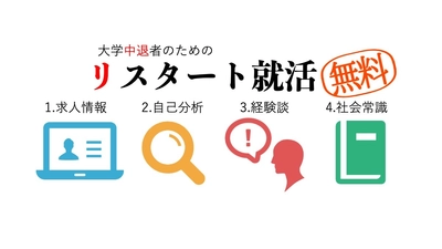 大学中退者を無料で就活支援するプログラム　 「リスタート就活」を2021年1月にリリース！