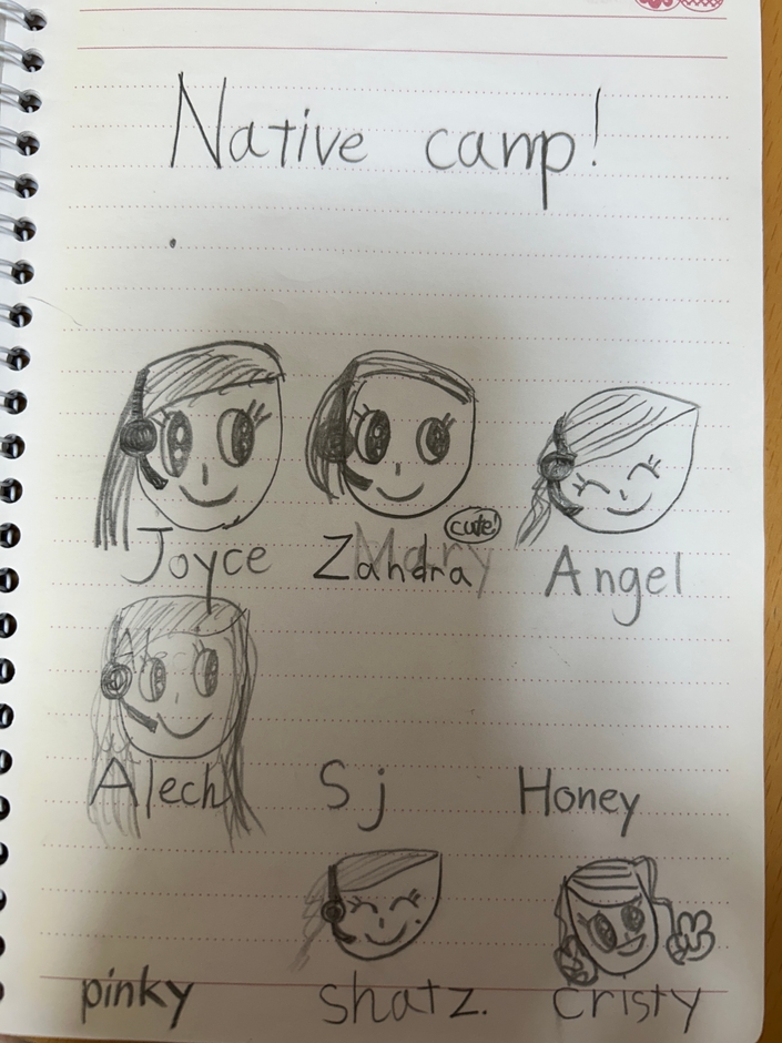 ネイティブキャンプ講師のイラスト