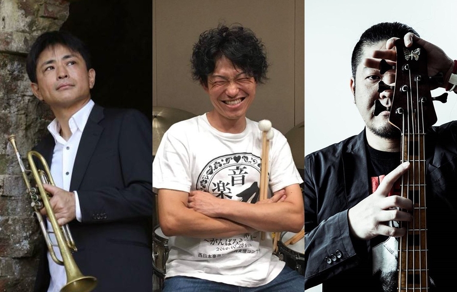 Drums 山口圭一 Trumpet 河村貴之 Bass 山本優一郎