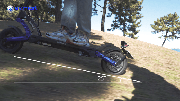 急な坂道もラクラク登り切ります