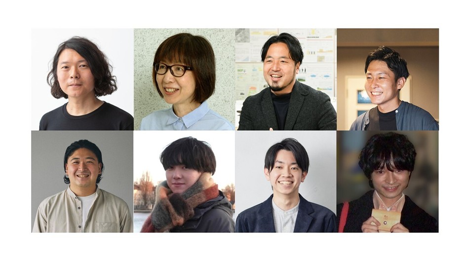 写真上段左から:株式会社irodori 一色 ヒロタカ/神奈川大学建築学部まち再生コース 山家 京子、上野 正也、塩脇 祥 下段左から:神奈川大学建築学部まち再生コース(当時在籍学生) 兼田 聖人、篠原 光汰、関川 吹雪、濱 大智