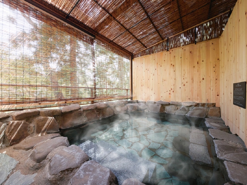 名取川のせせらぎに癒される露天風呂