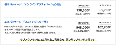 VP-Motion 価格表