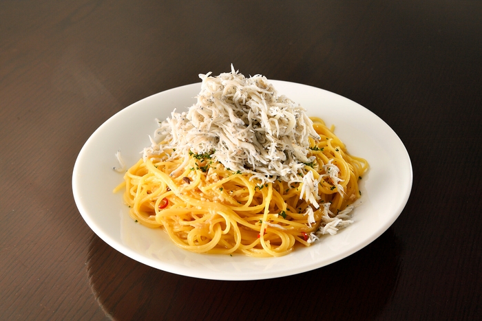 しらすたっぷりペペロンチーノ