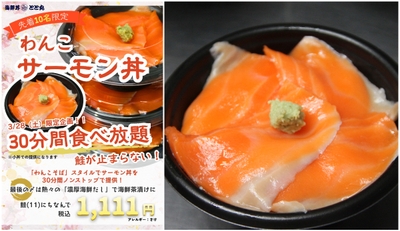 「わんこそば」ならぬ「わんこサーモン」!?