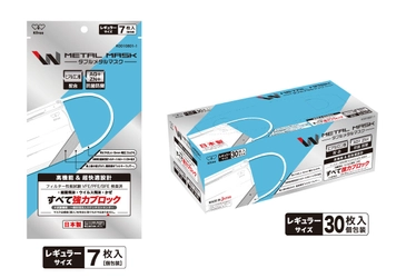 恵安、衛生商品ブランド“Kfree”で販売中の「Wメタルマスク」が 「日本産業規格(JIS T9001　医療用マスク　クラスII)」の 適合番号を取得