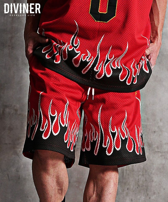 Burn Basketball Shorts(レッド)
