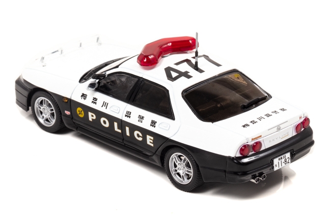 1/43 日産 スカイライン GT-R AUTECH VERSION 2018 神奈川県警察交通部交通機動隊車両(477):左後