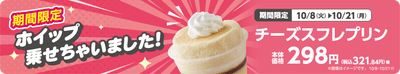 チーズスフレプリン 販促画像