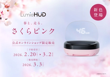 後付けヘッドアップディスプレイ 「LumieHUD(ルミエハッド)」の新色「さくらピンク」が 3月3日(火)公式オンラインショップ限定で販売開始