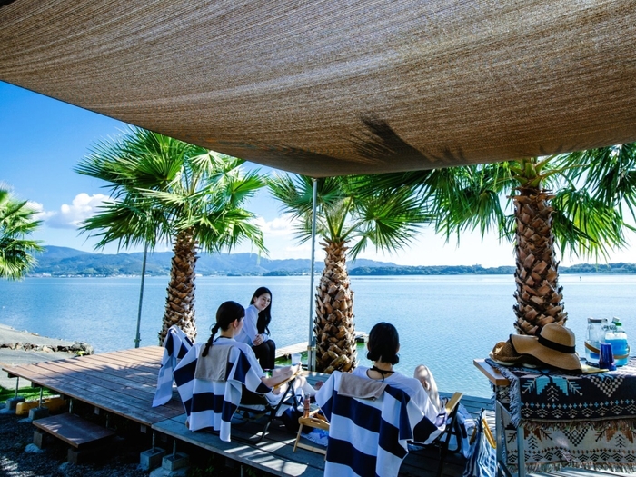 プライベートビーチの眺め