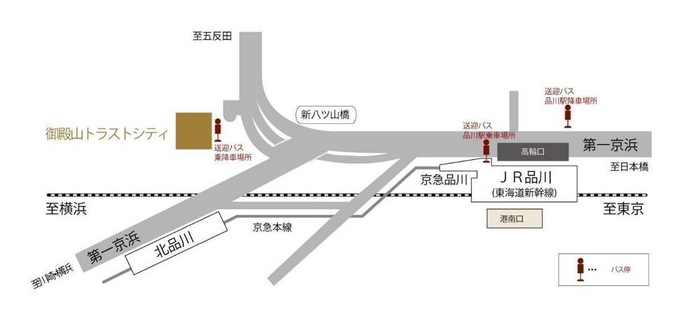 御殿山トラストシティ アクセスMAP
