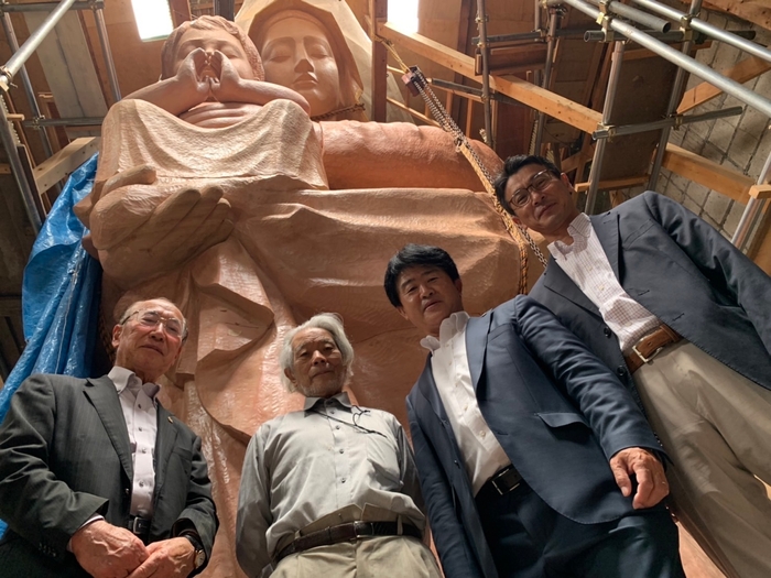 出発前(神奈川県藤沢市のアトリエにて)