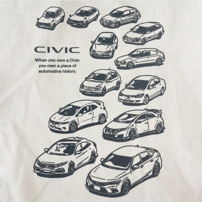 トートバッグ 2401HD43-01 HONDA CIVIC HISTORY