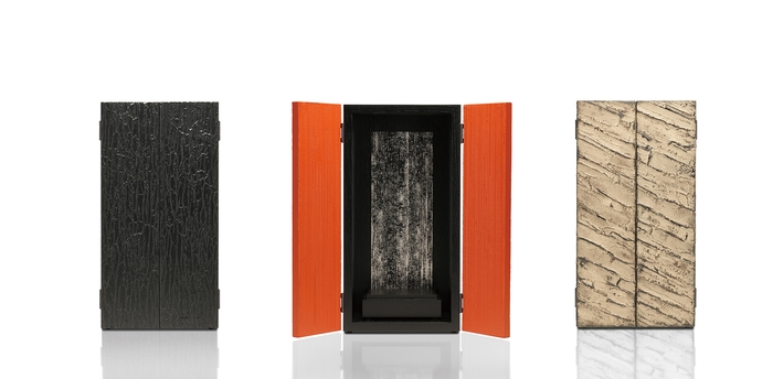 左から「時跡 黒」「時跡 朱」「時跡 錆」