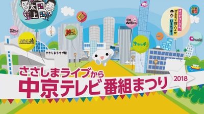 中京テレビ番組まつり、ささしまライブにて3月24日・25日開催！ グルメ・お笑い・音楽など各番組に関連するイベントを実施