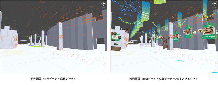 豊洲場外マルシェ BIMデータ活用イメージ