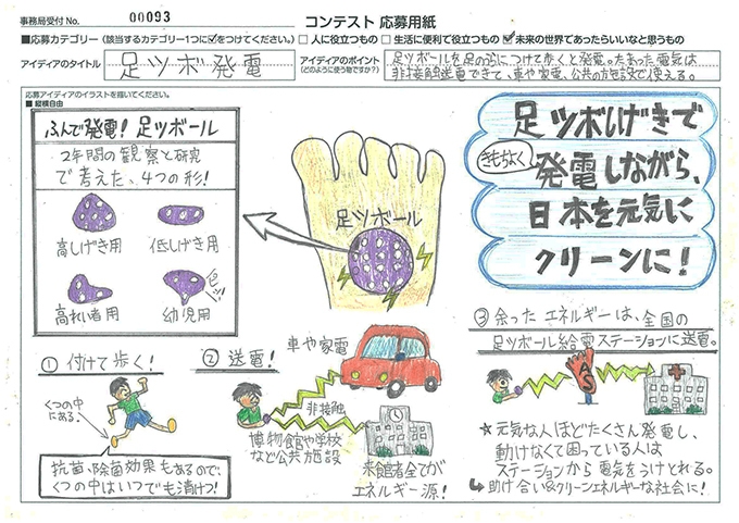 樫尾俊雄賞　佐藤 迪洋さん　足ツボ発電