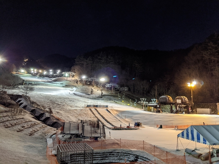 ご来光リフト ナイター照明