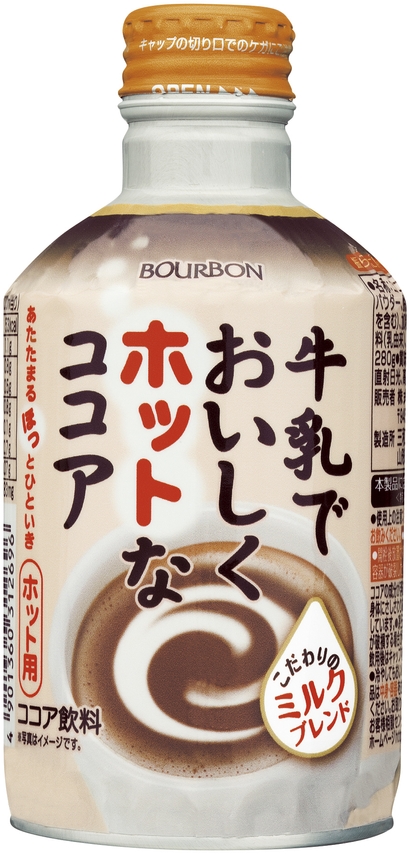 牛乳でおいしくホットなココアボトル缶280