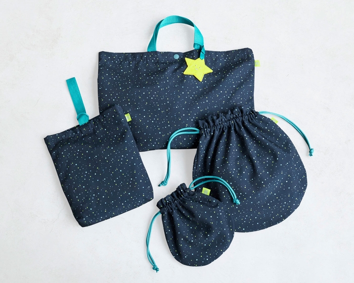 OMAMORI SCHOOL BAG 4点セット（星柄）