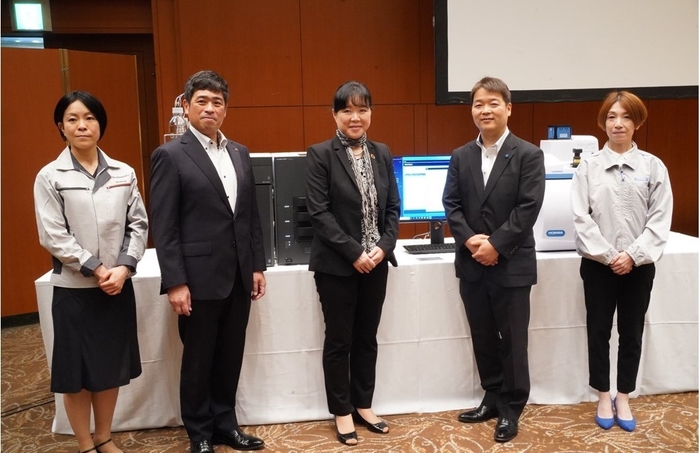 6月25日に実施した島津製作所と堀場製作所による共同会見の様子