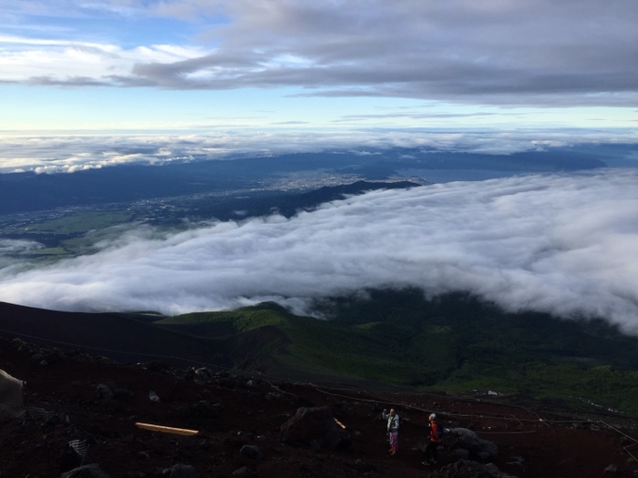 2019年7月富士登山下界の景色